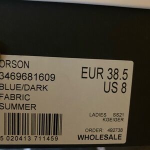 Kurt Geiger denim sandal in great condition ready to be worn this summer